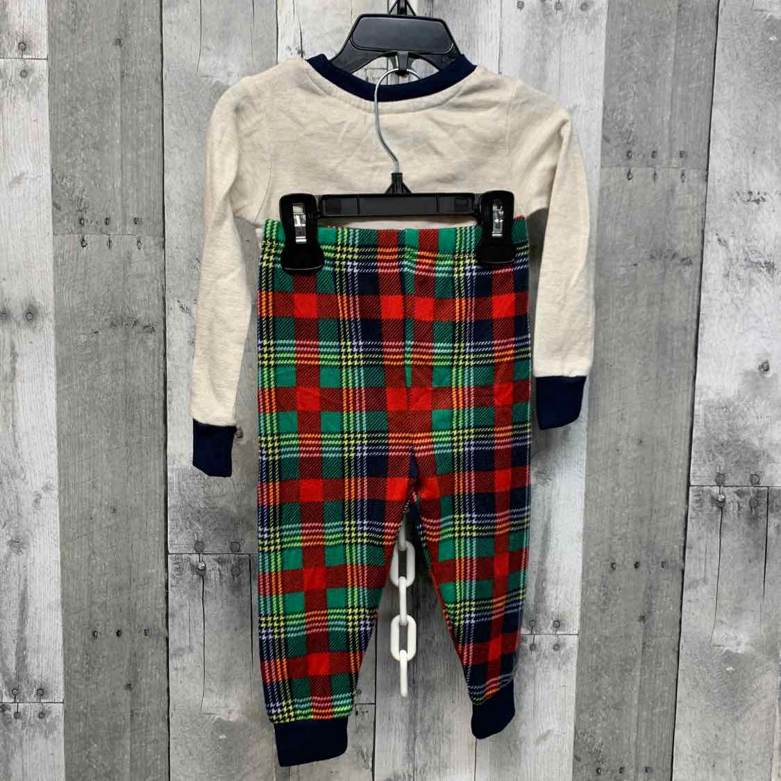 Size 3T Red/Green B Brand 2pc PJs