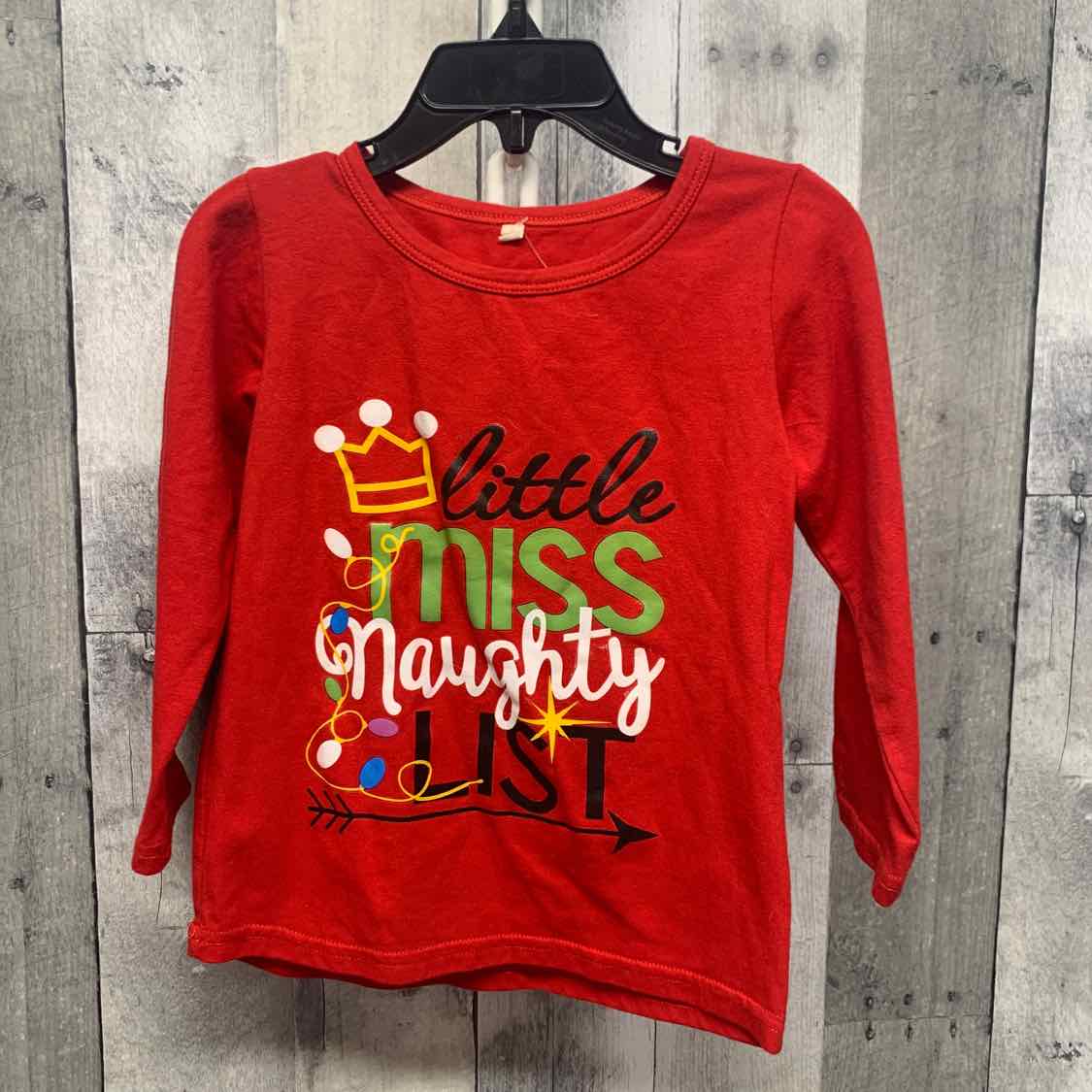 Size 3T Red Graphic Mid Brand Long Sleeve Shirt