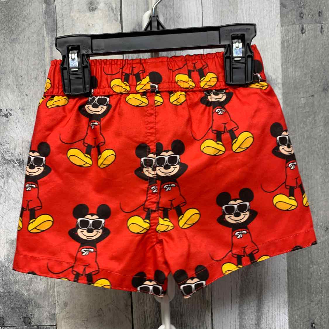 Size 12 Months Red/Yellow Disney Swim Trunks