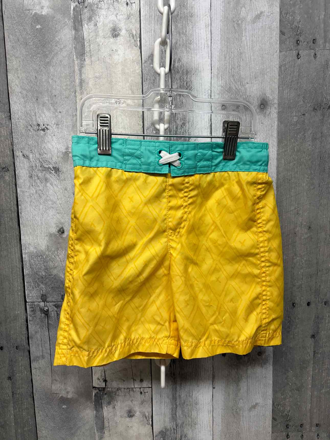 Size 4T Yellow/Green Cat & Jack Swim Trunks