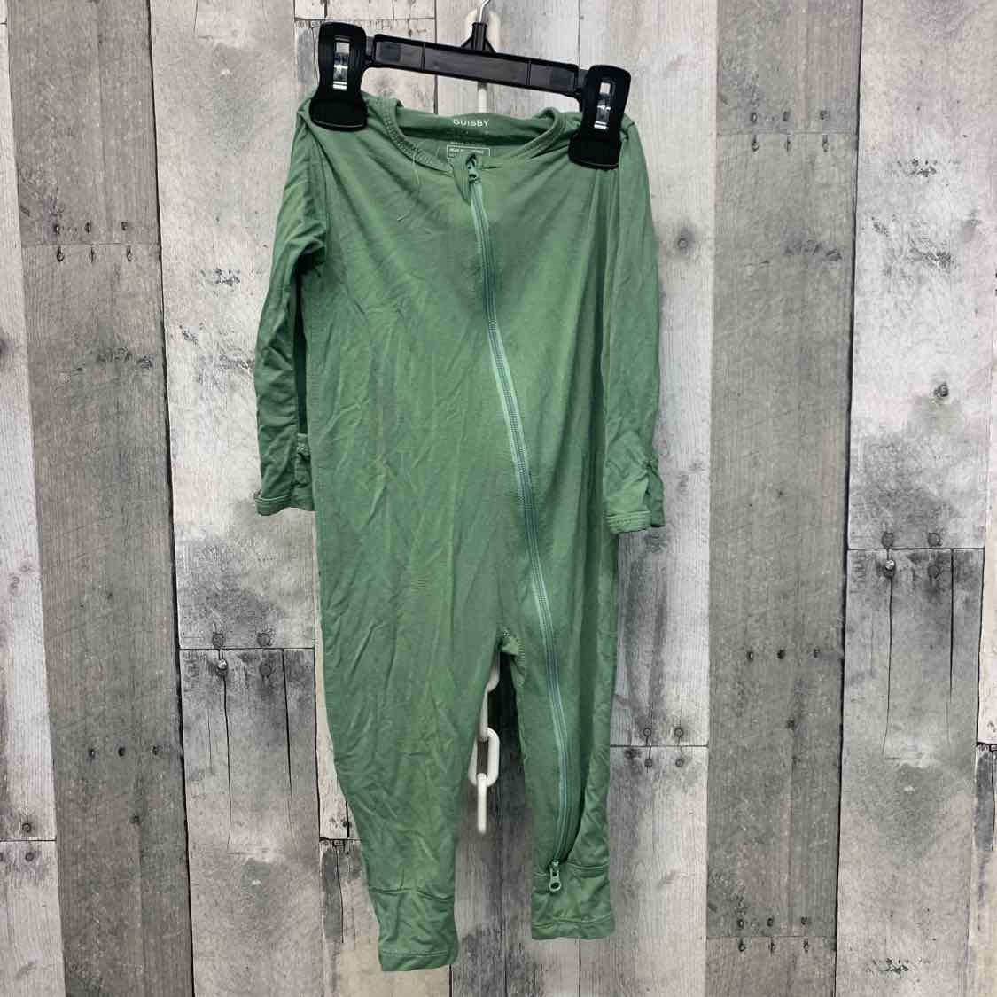 Size 6-12 Months Green Mid Brand Footy PJs
