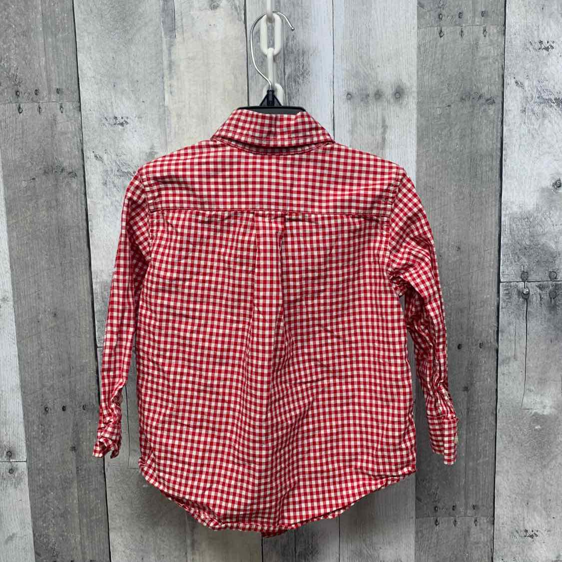 Size 3T Red Plaid Ralph Lauren LS Button Up