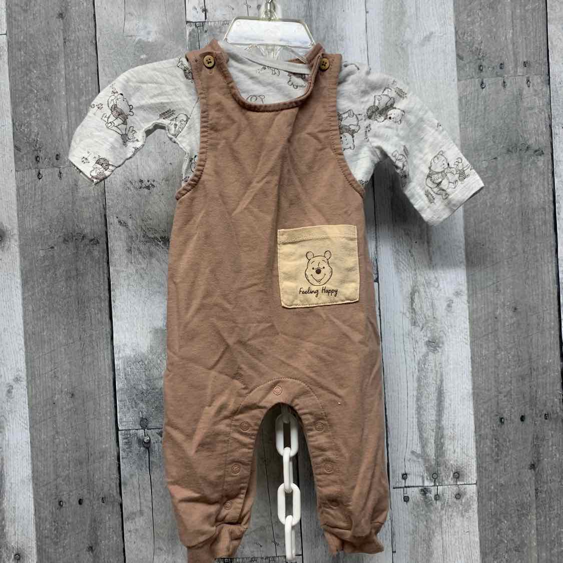 Size 0-3 Months Gray/Brown Disney Shirt/Pants