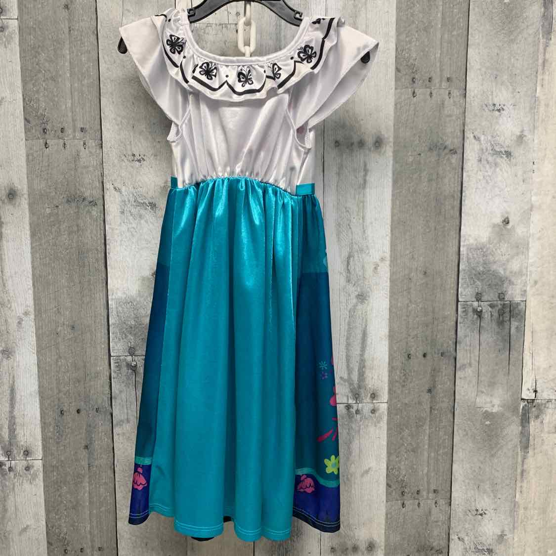 Size 2T White/Teal Disney Nightgown