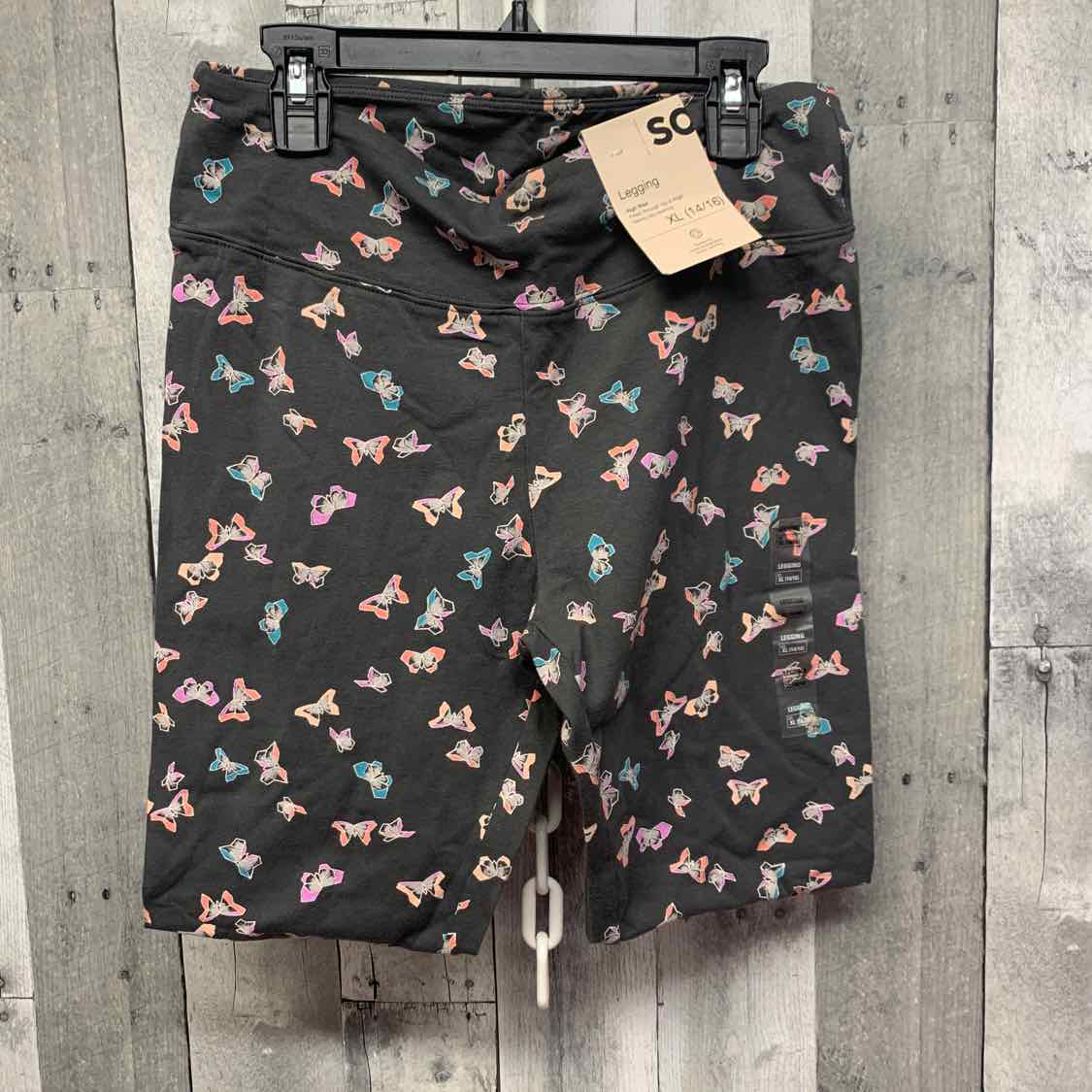 Size 14/16 Gray Print SO Leggings