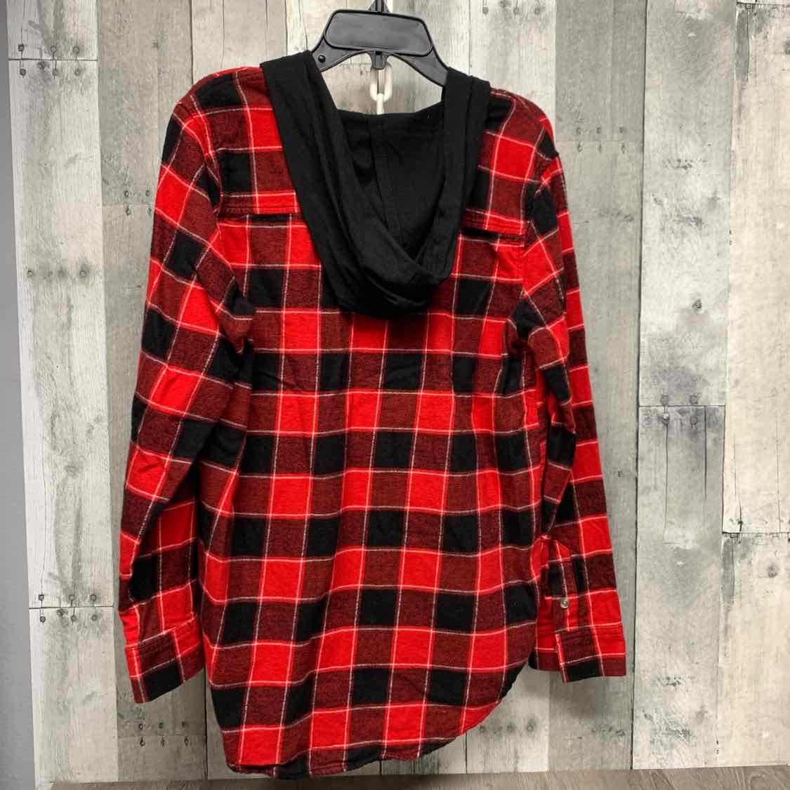 Size 14 Red/Black Art Class LS Button Up