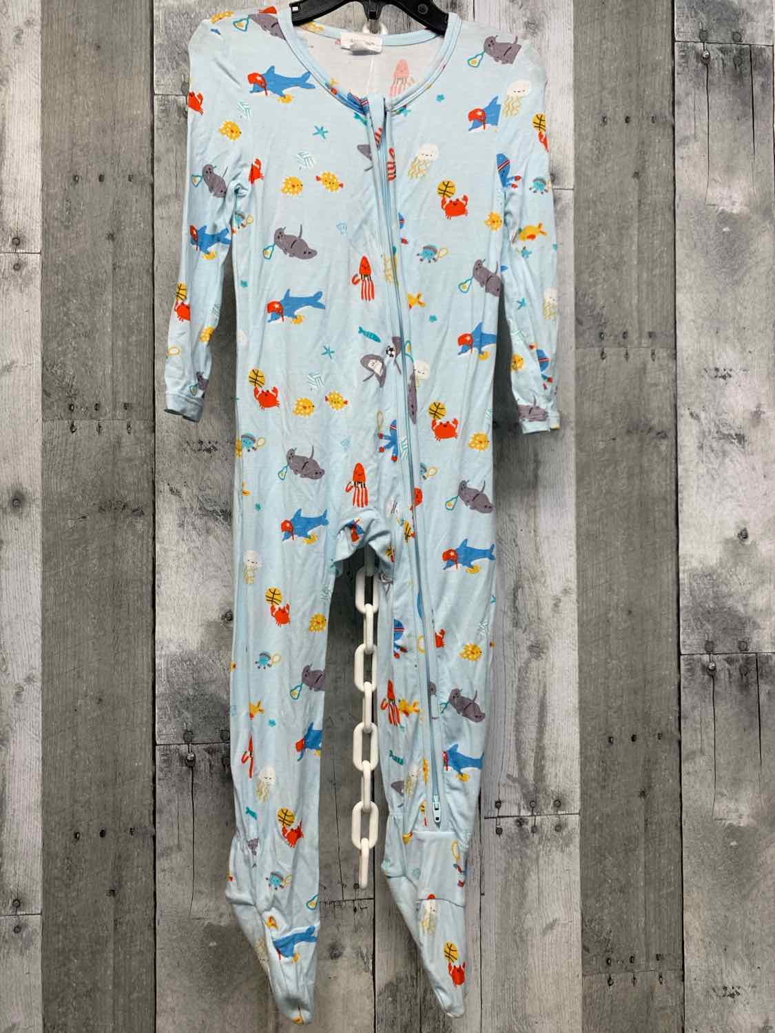 Size 18-24 Months Blue Print Bamboo Footy PJs