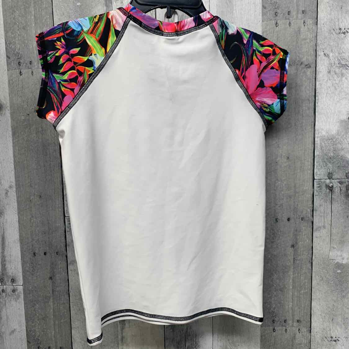 Size 12 Purple/White B Brand Swim Top