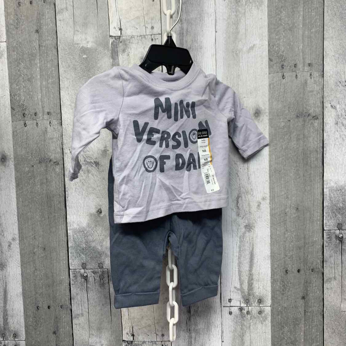 Size Newborn Gray Okie Dokie Shirt/Pants