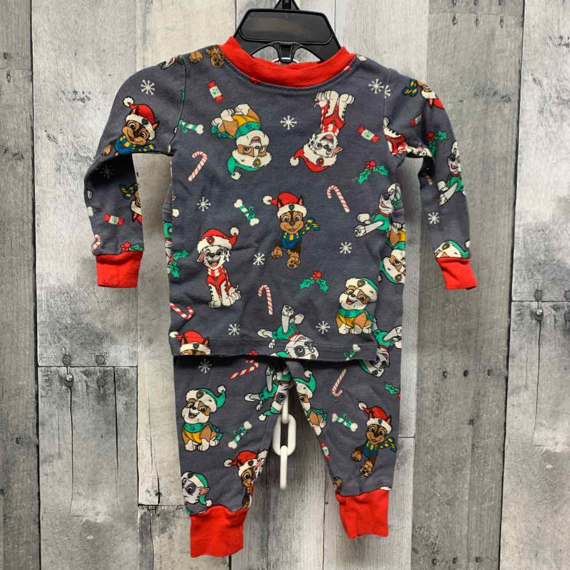 Size 12 Months Gray Print Paw Patrol 2pc PJs
