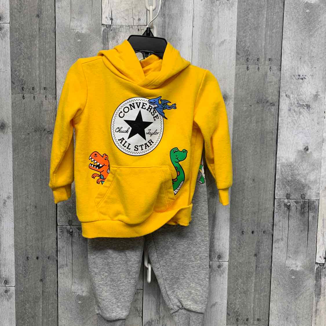 Size 18 Months Yellow/Gray Converse Jacket/Pants