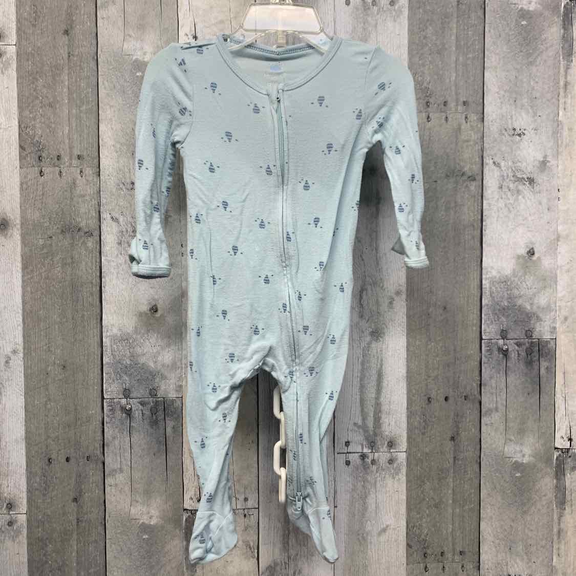 Size 3-6 Months Blue Print Cloud Island Footy PJs