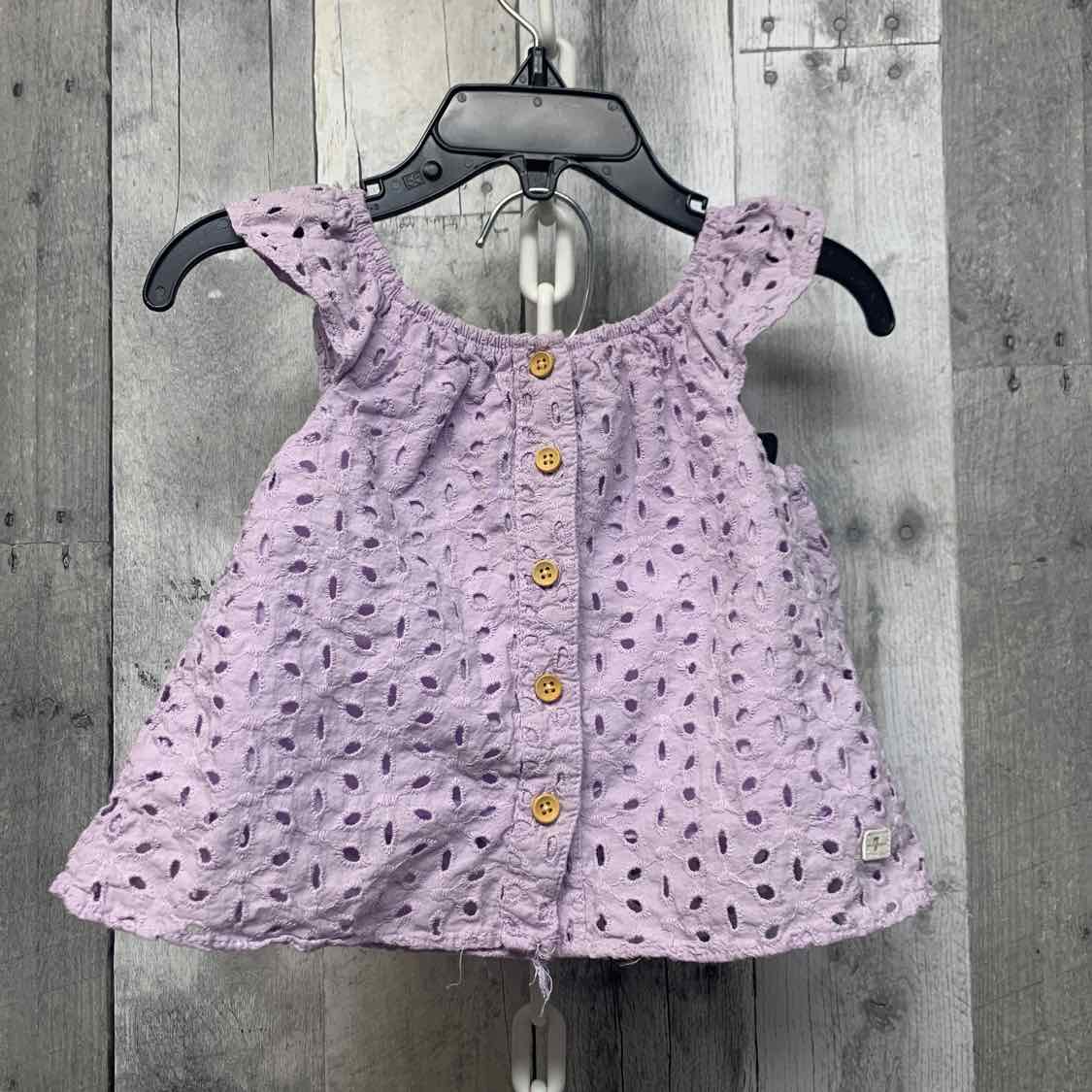 Size 12 Months Lavender 7 for all Mankind Shirt/Shorts