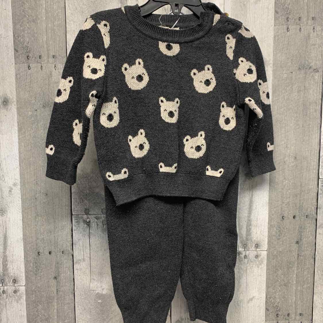 Size 12 Months Gray Print B Brand Shirt/Pants