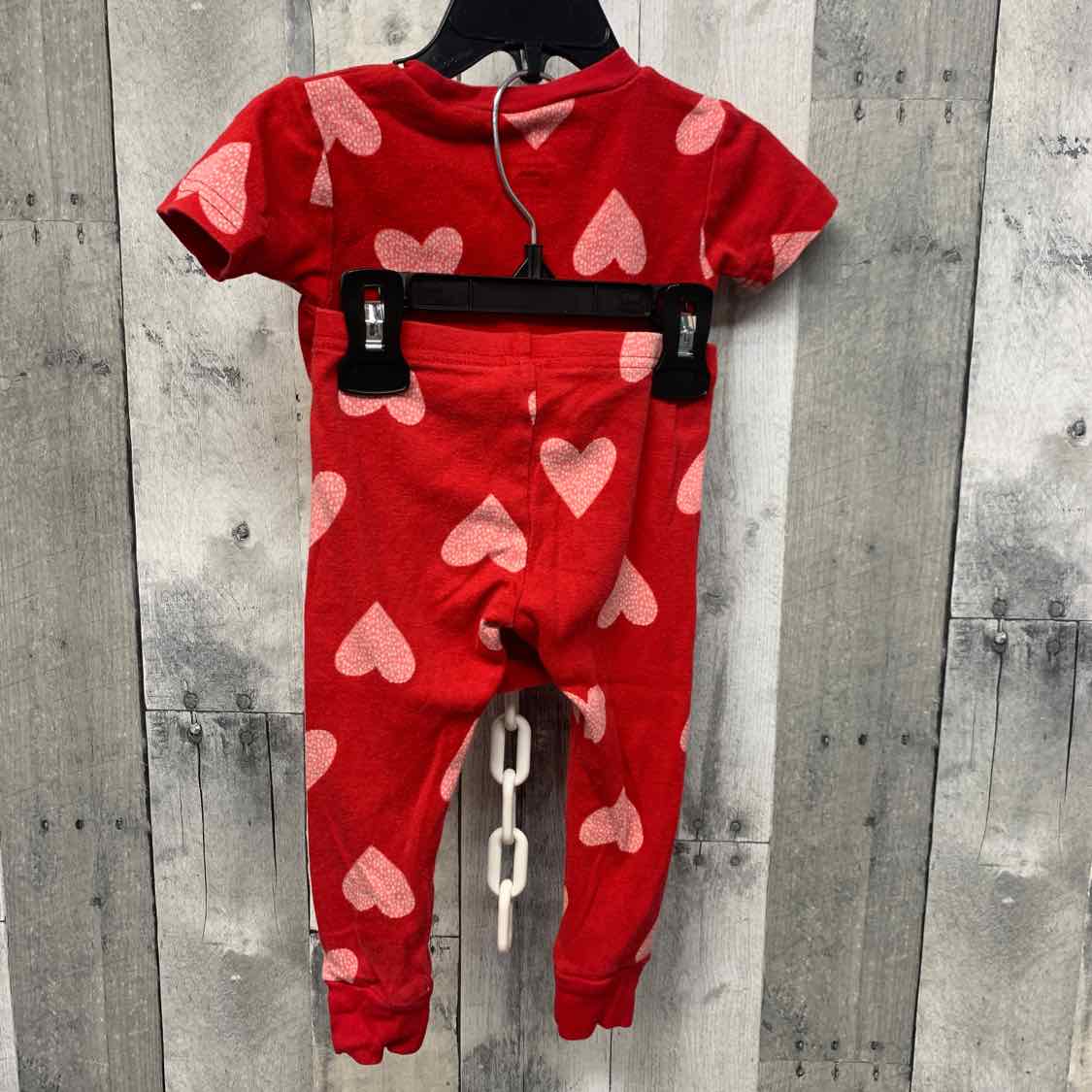 Size 18 Months Red/Pink Just One You 2pc PJs