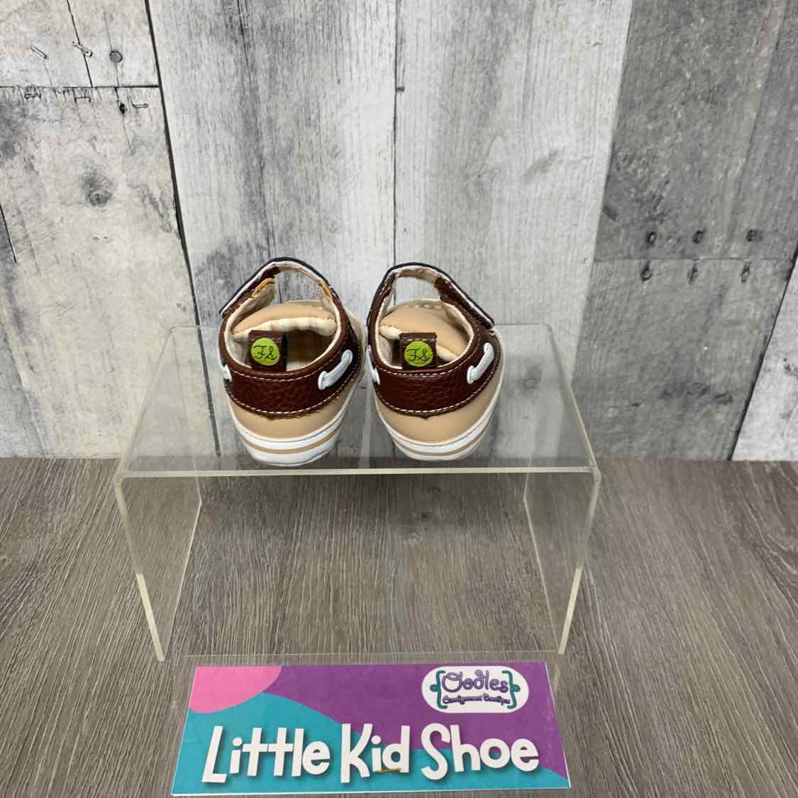 Size 1 Brown/Tan Mid Brand Soft Sole Shoes