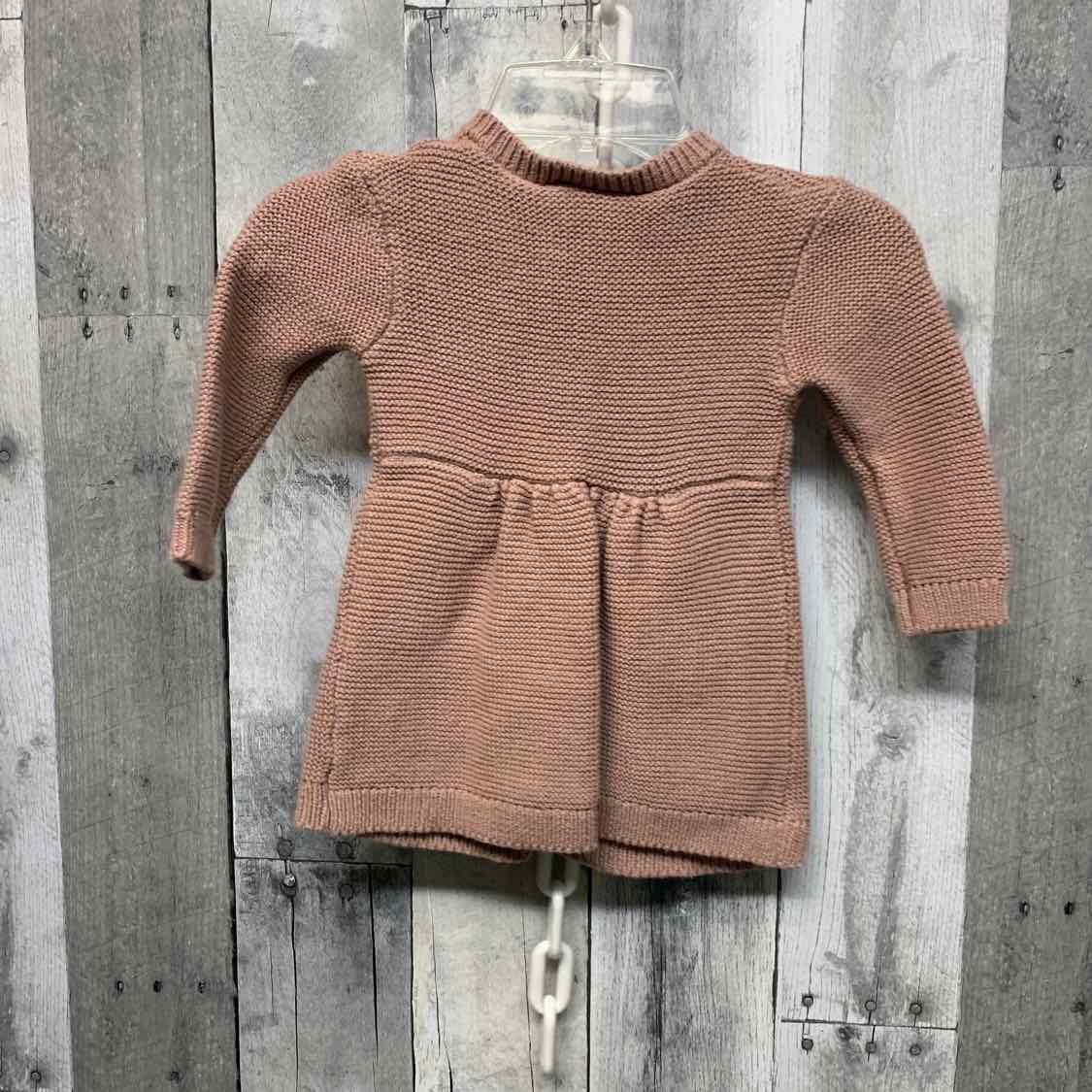 Size 6-9 Months Brown Little Lass LS Dress