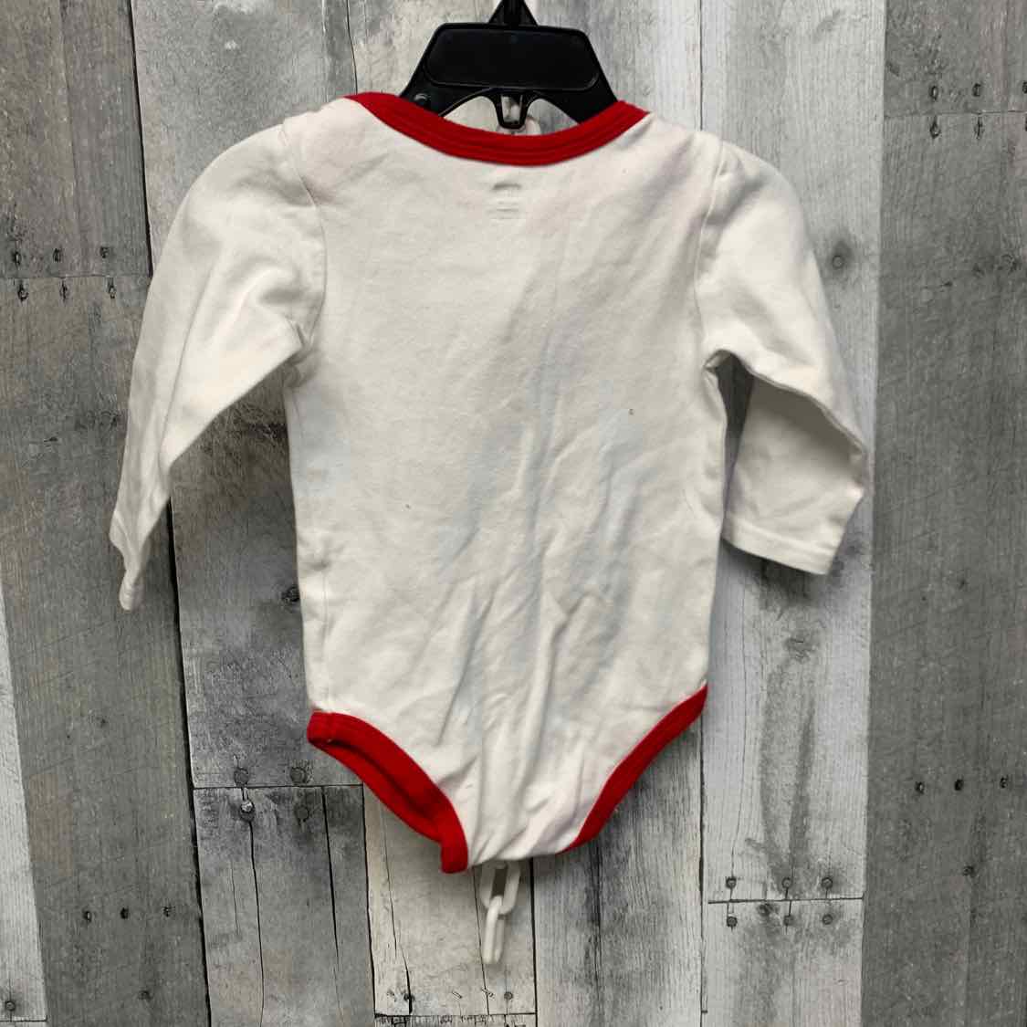 Size 9-12 Months White Graphic B Brand Bodysuit