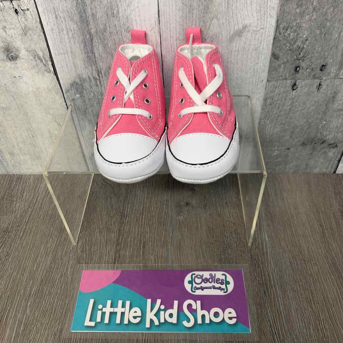 Size 3 Pink Converse Soft Sole Shoes