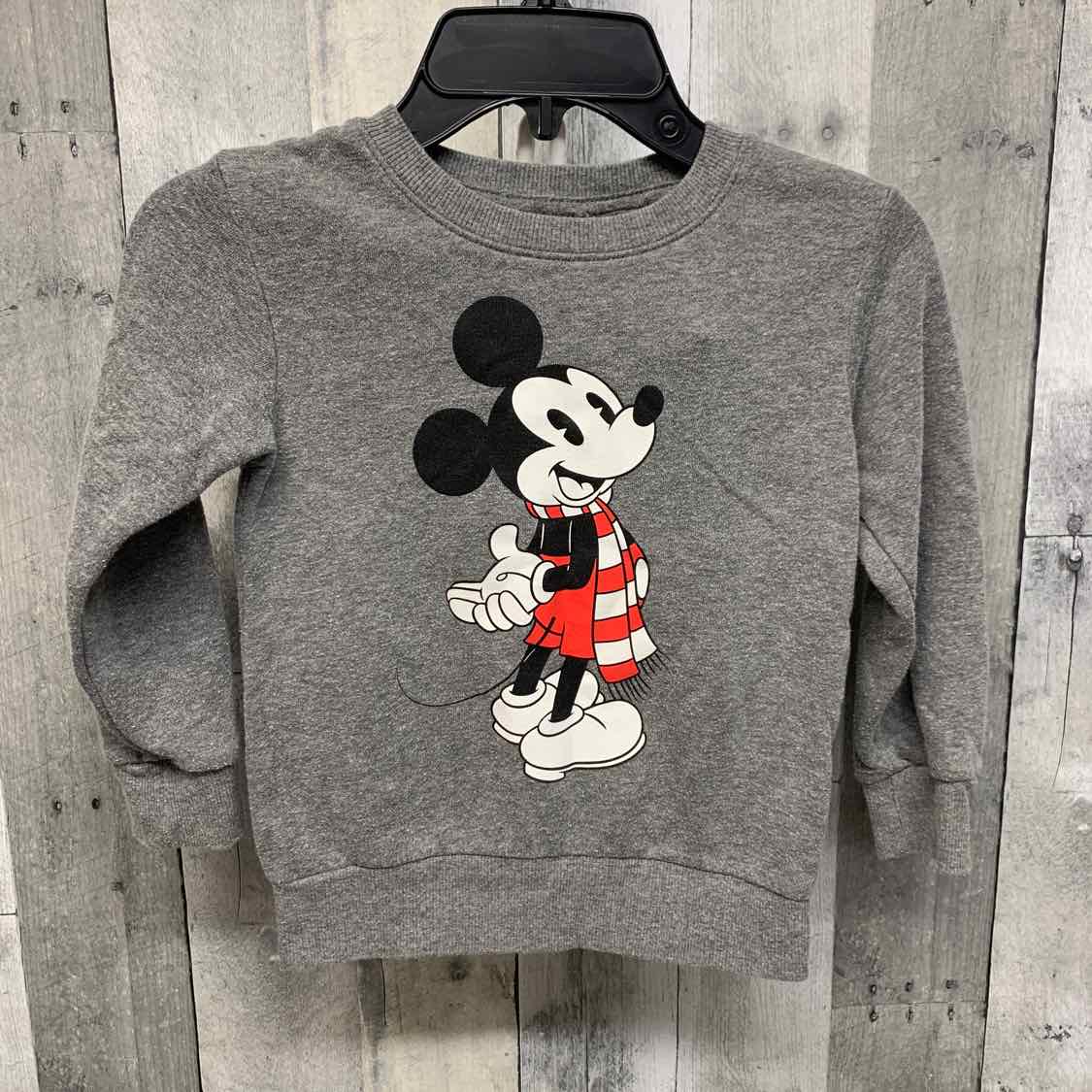 Size 4T Gray/Red Disney Pull Over