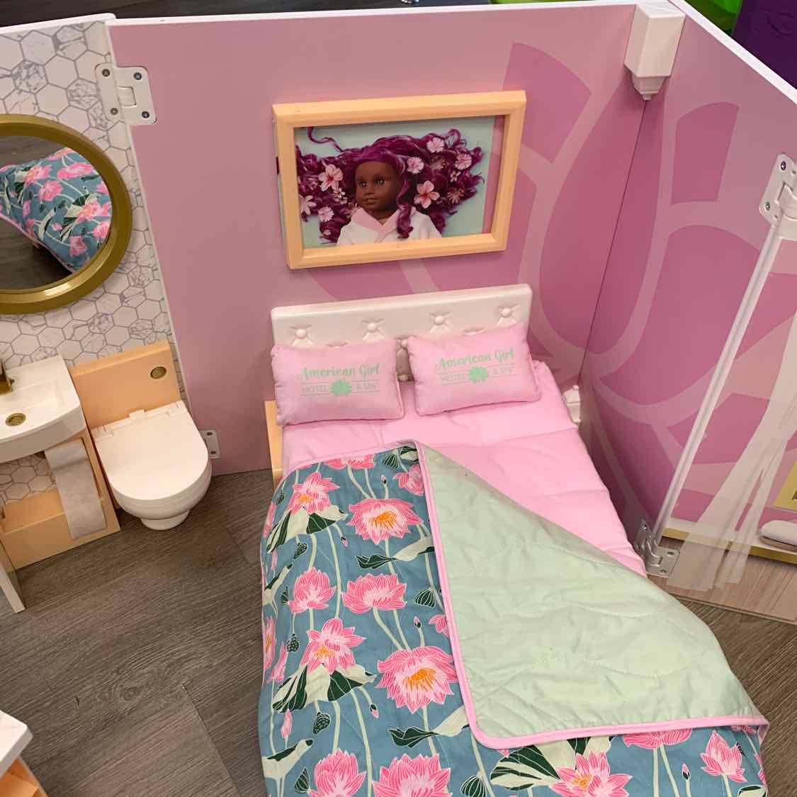 American Girl Pink/White Doll Playset