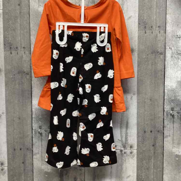 Size 18 Months Orange/Black B Brand Shirt/Leggings