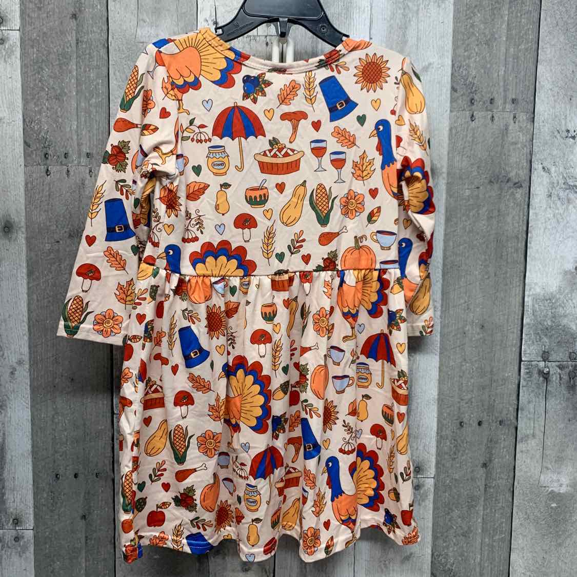 Size 2/3 Orange/Red Mid Brand Dress