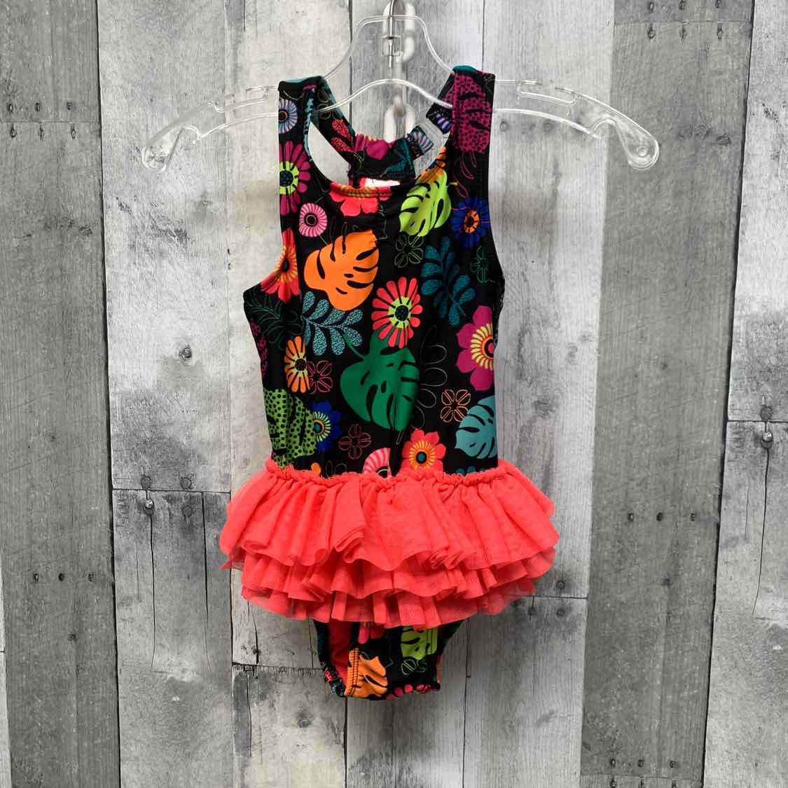 Size 4T Black/Pink Cat & Jack Swim Suit - 1pc