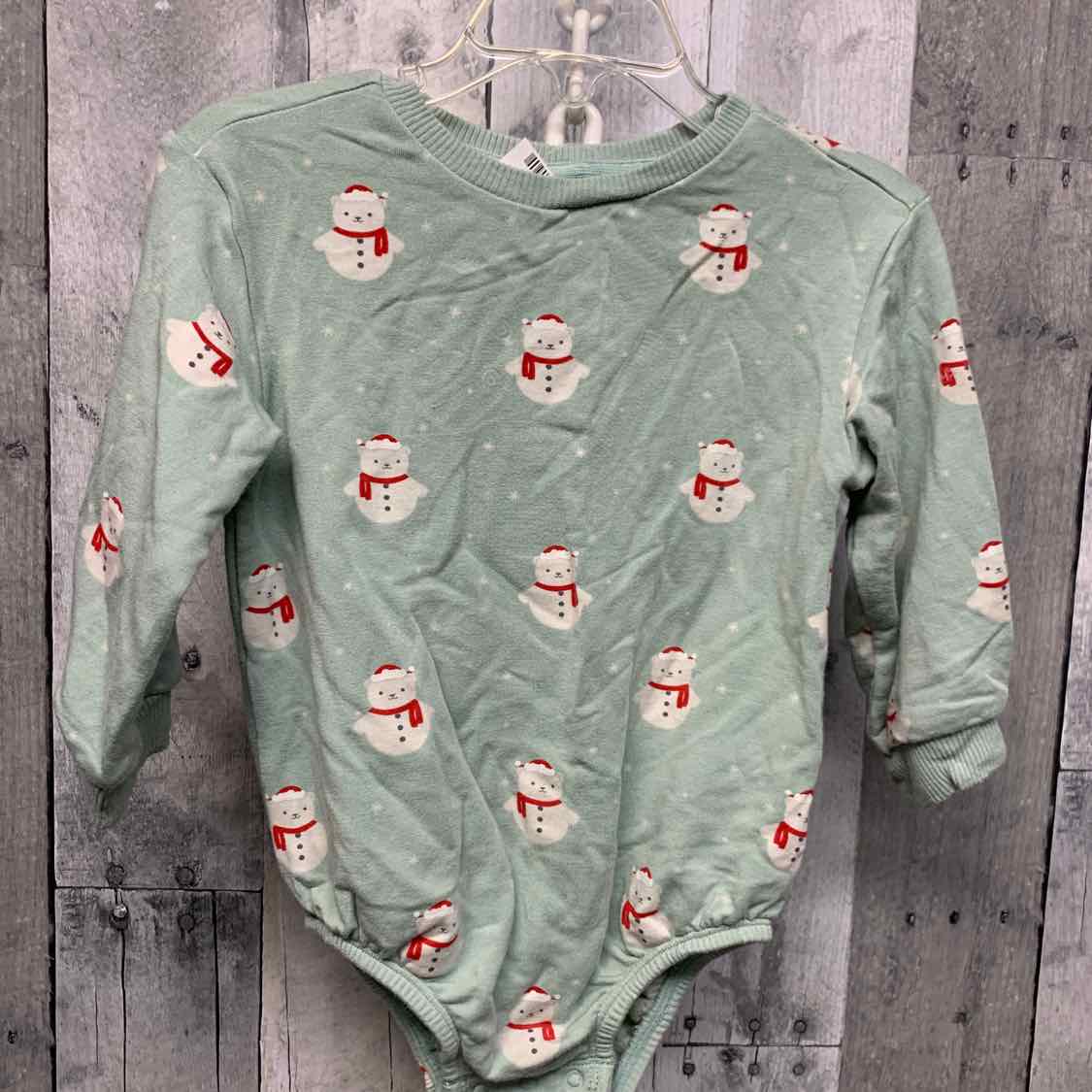 Size 12 Months Green Print Cloud Island Romper