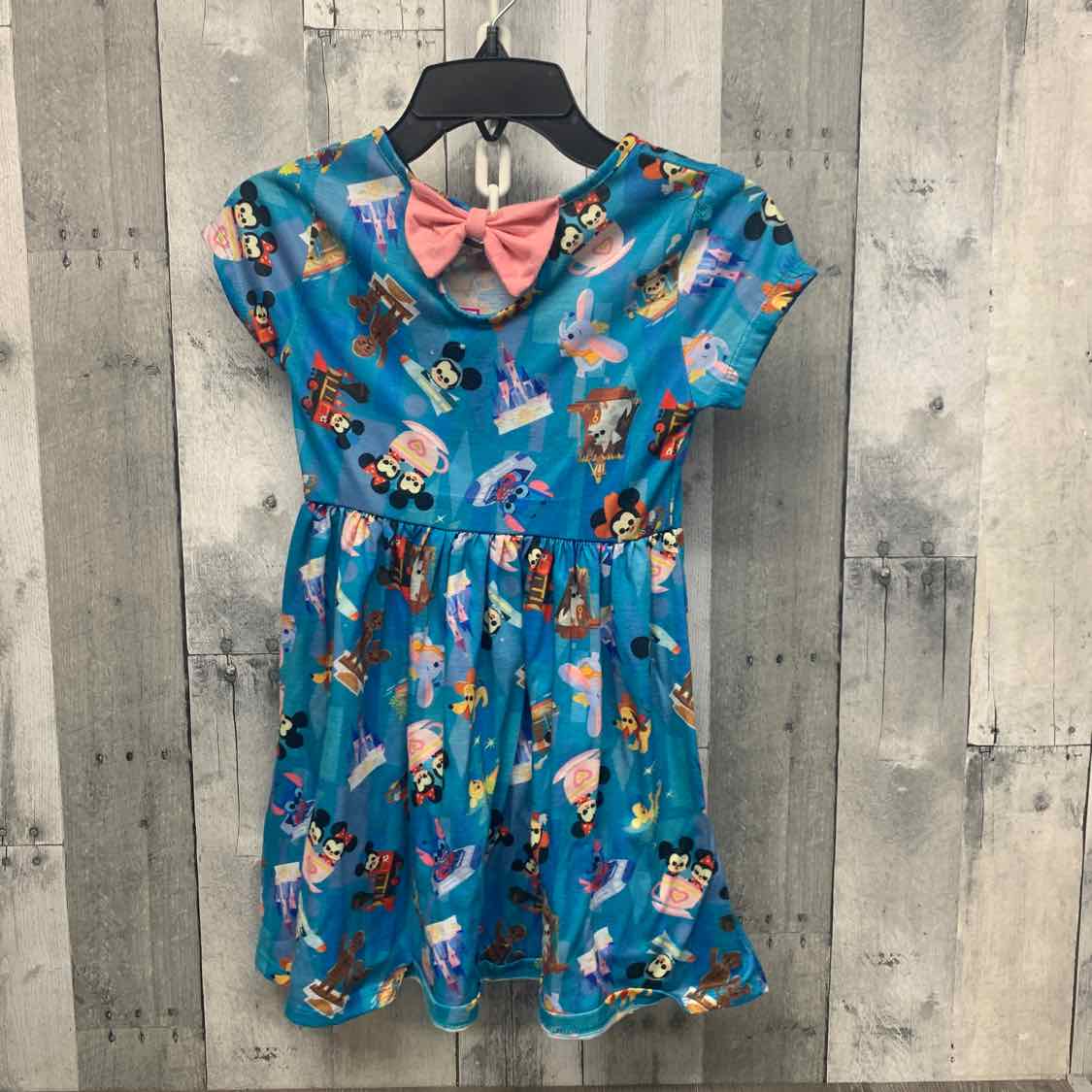 Size Small Blue Print Disney Dress - Knit