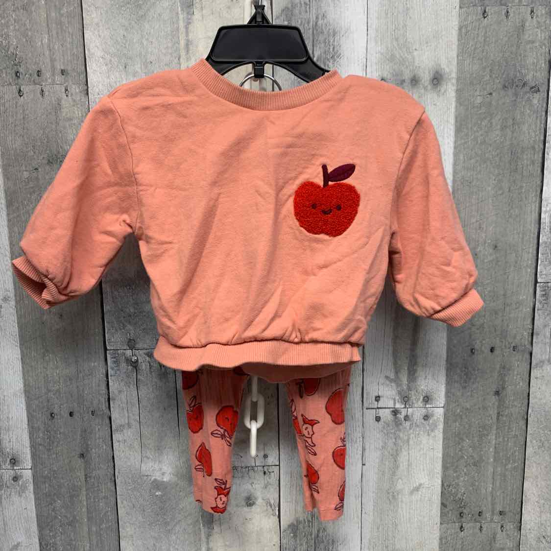Size 12 Months Pink Print Cat & Jack Shirt/Leggings