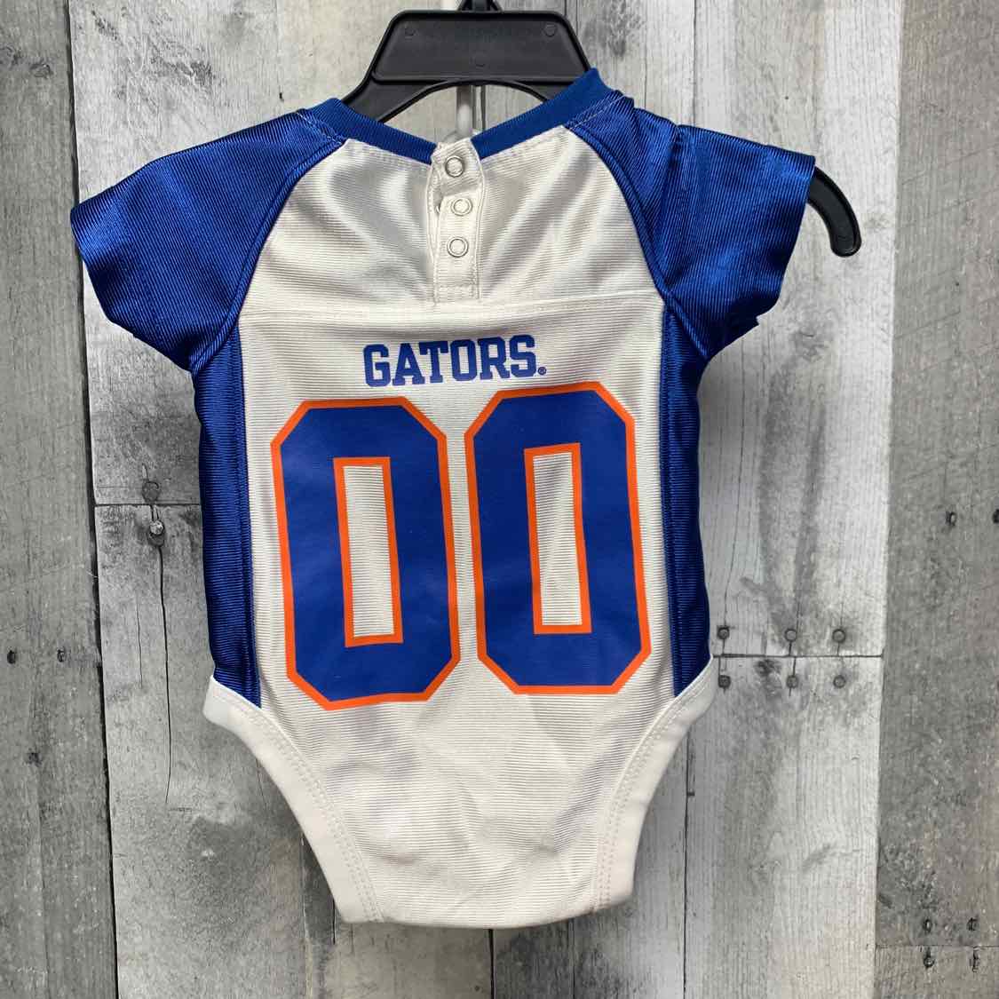 Size 0-3 Months White/Blue Team Apparel Bodysuit