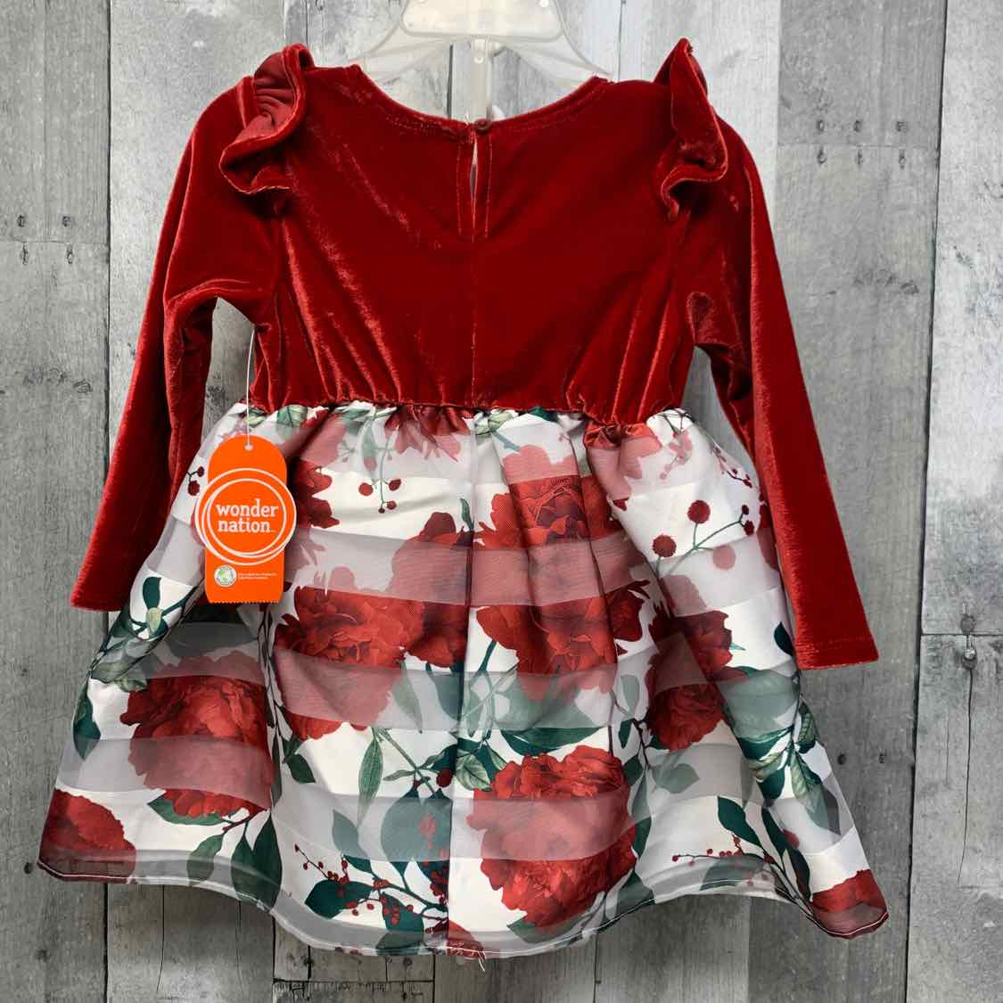 Size 18 Months Red/White Wonder Nation Dress - Party