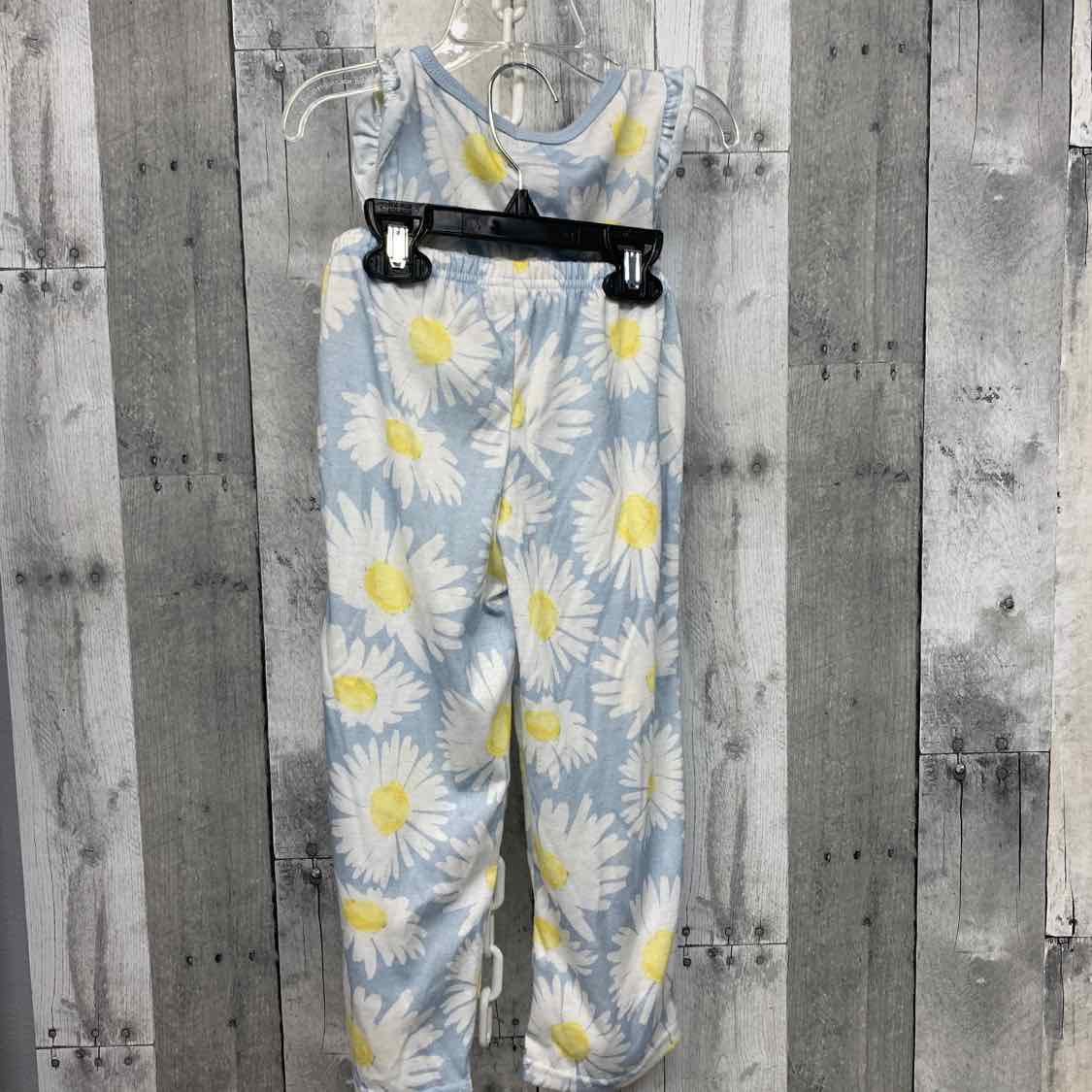 Size 5T Blue Floral Print Carter's 2pc PJs