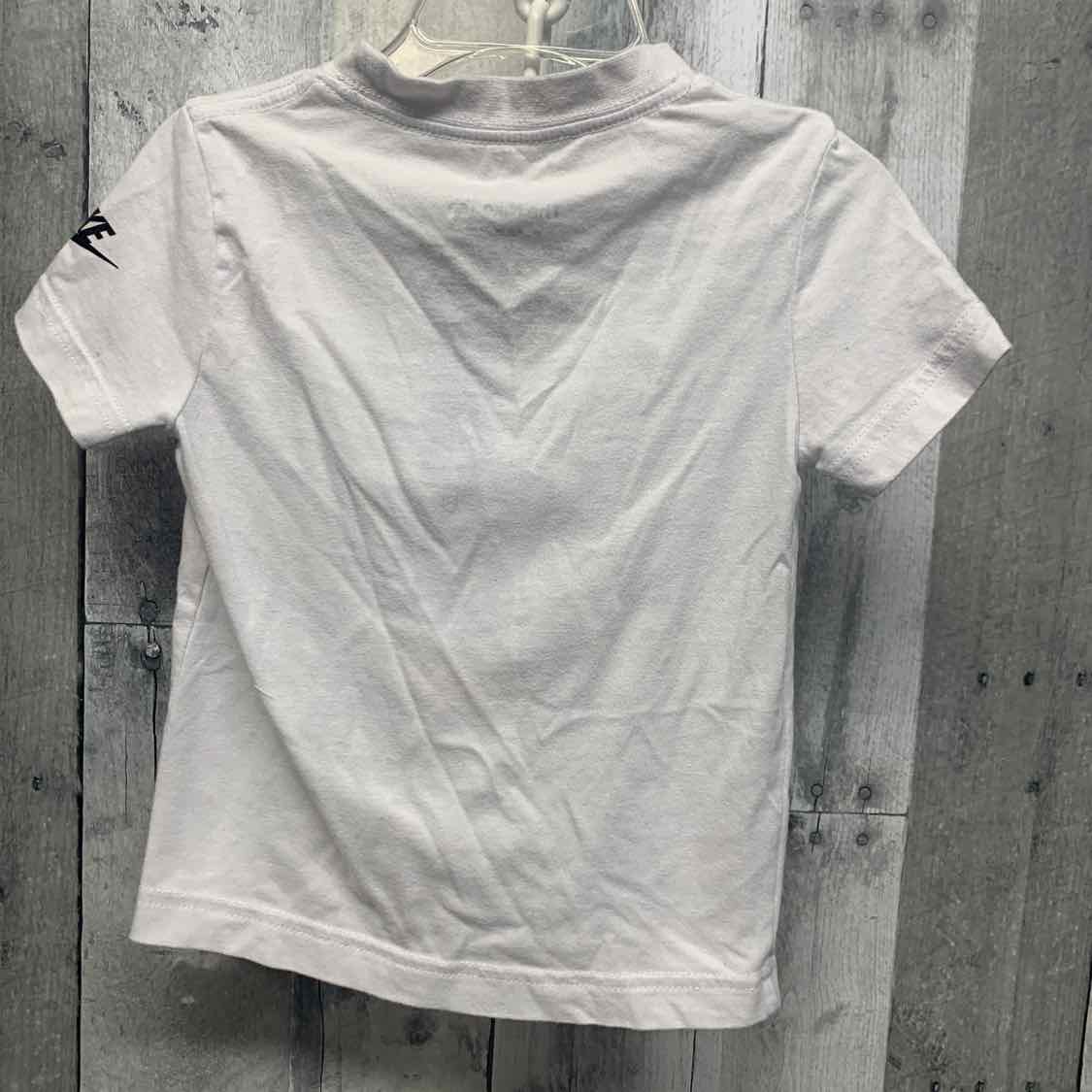 Size 2T White/Teal Sport Brand T Shirt