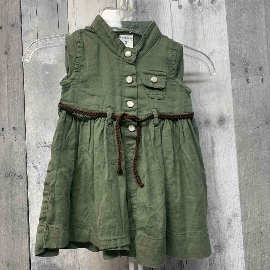 Size 3 Months Green Carter's Dress