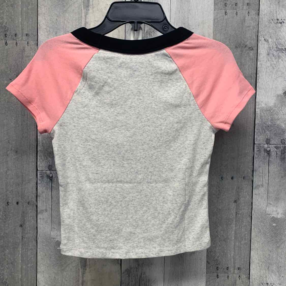 Size 10 Gray/Pink Justice T Shirt - OodlesCB