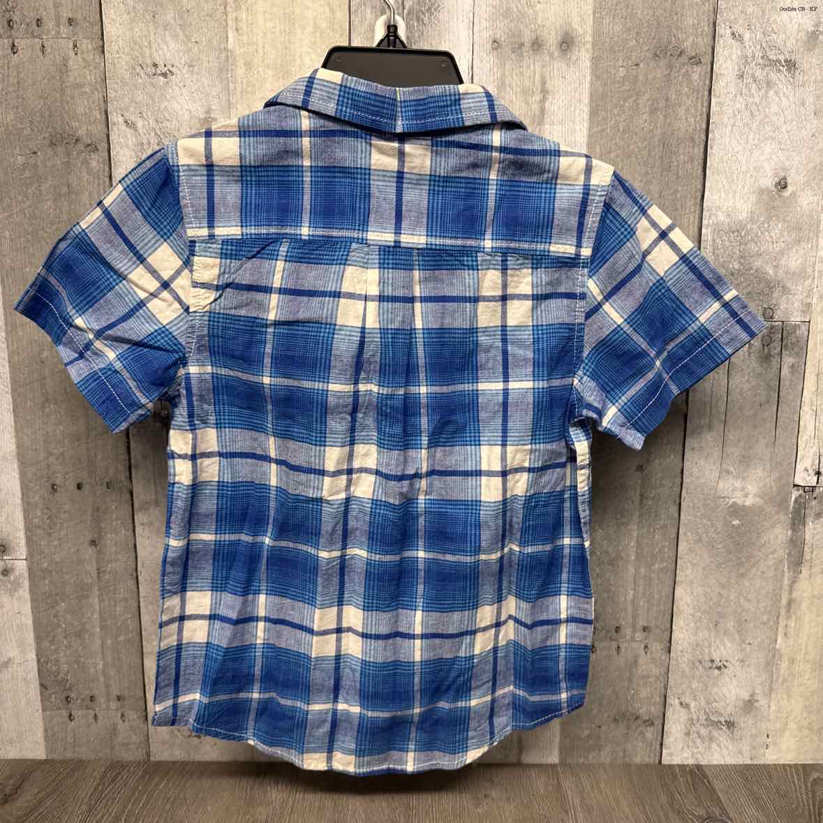 Size Small Blue Plaid Cat & Jack Button Up
