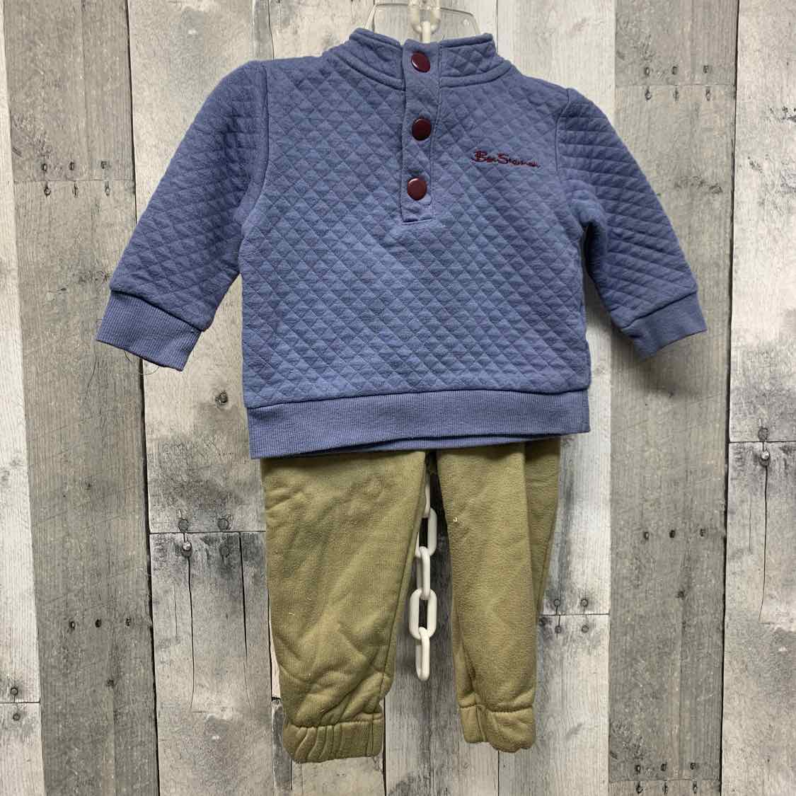 Size 12 Months Blue/Green B Brand Shirt/Pants