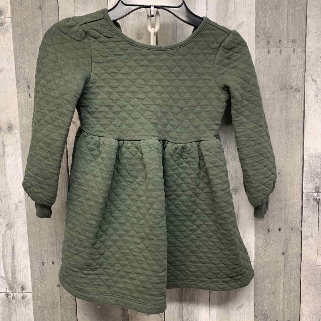 Size 4T Green Mid Brand LS Dress