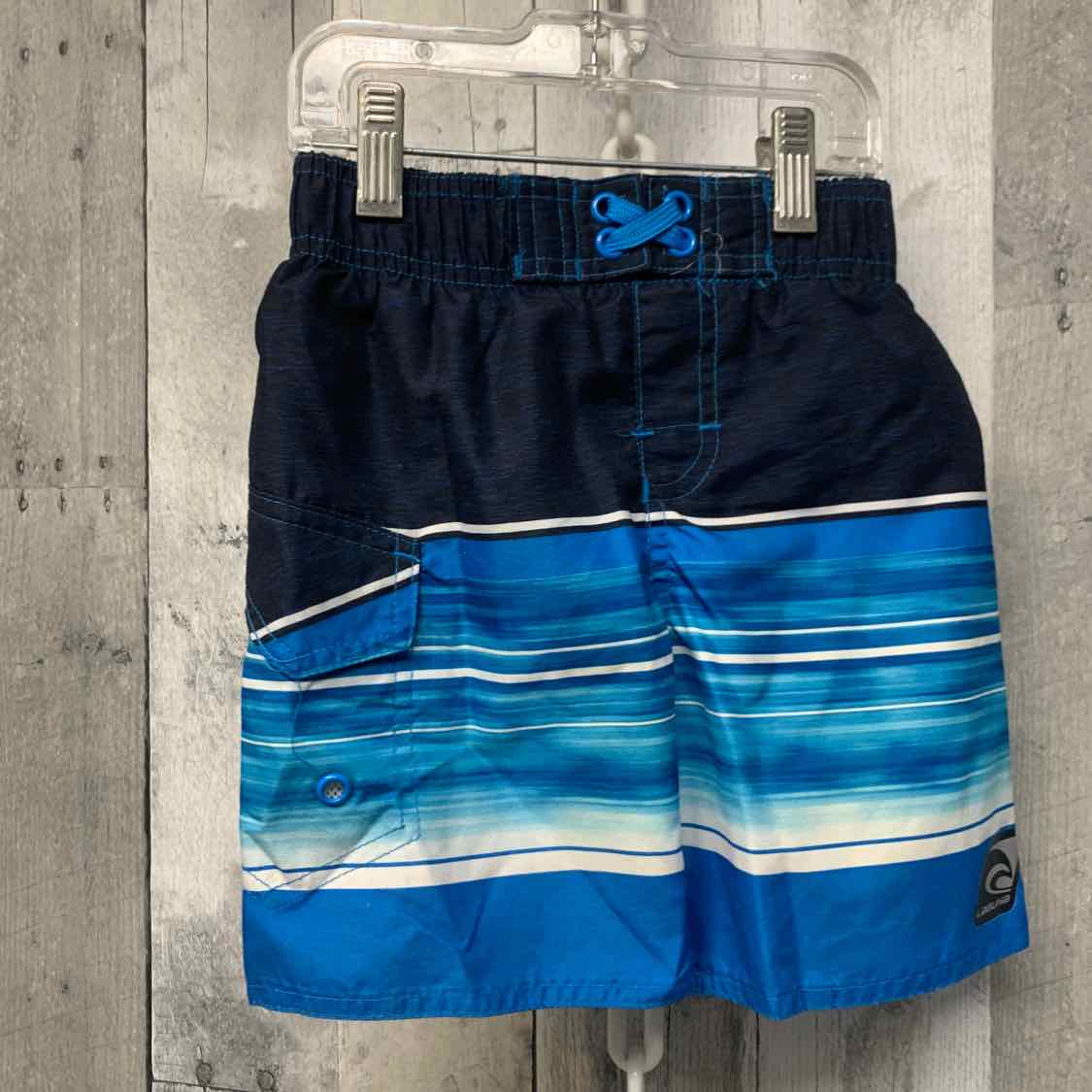 Size 2T Navy/Blue B Brand Swim Trunks
