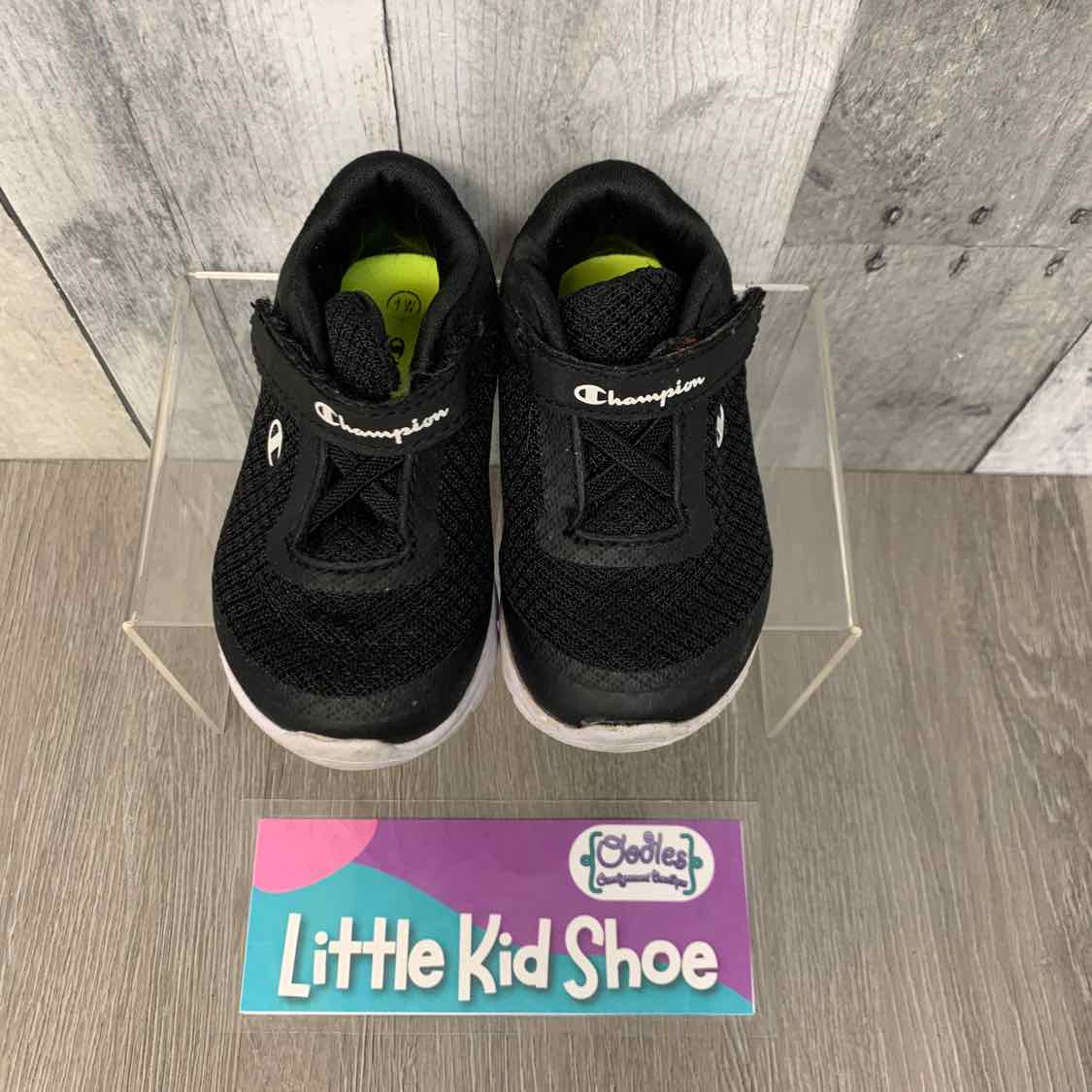 Size 4 Black/White Champion Sneakers