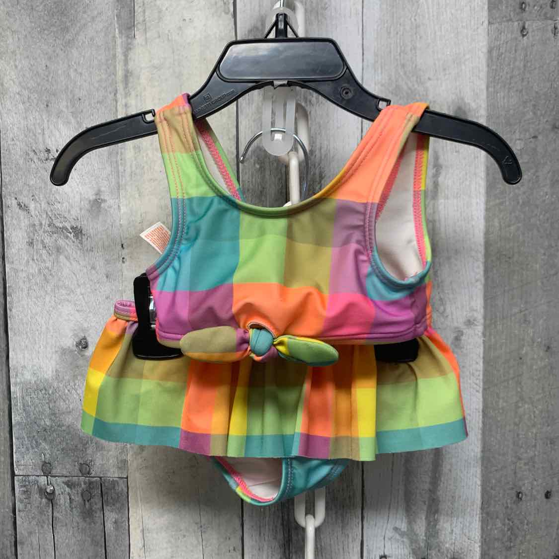 Size 12 Months Pink/Green Cat & Jack Swim Suit - 2pc+