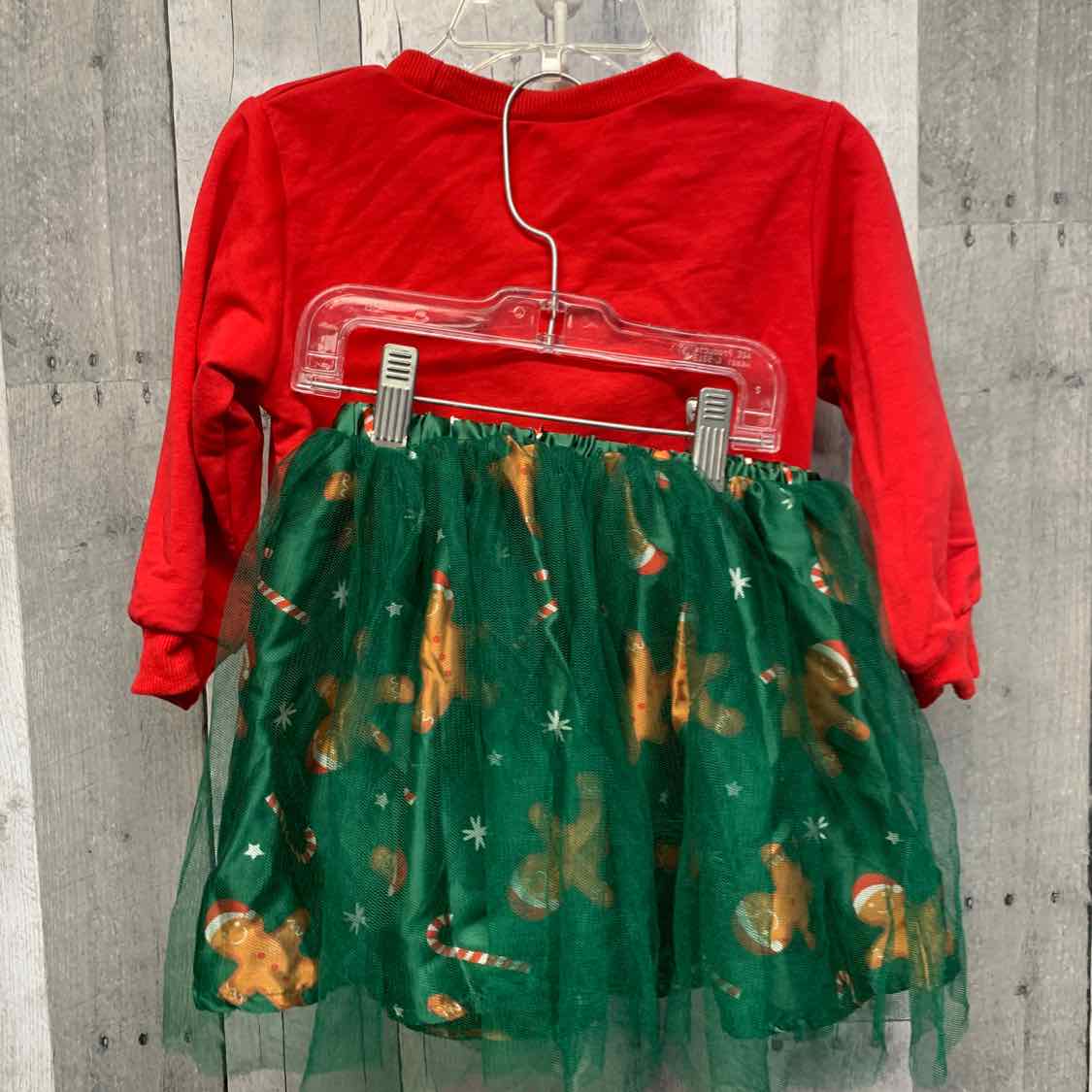 Size 2/3 Red/Green Mid Brand Shirt/Skirt