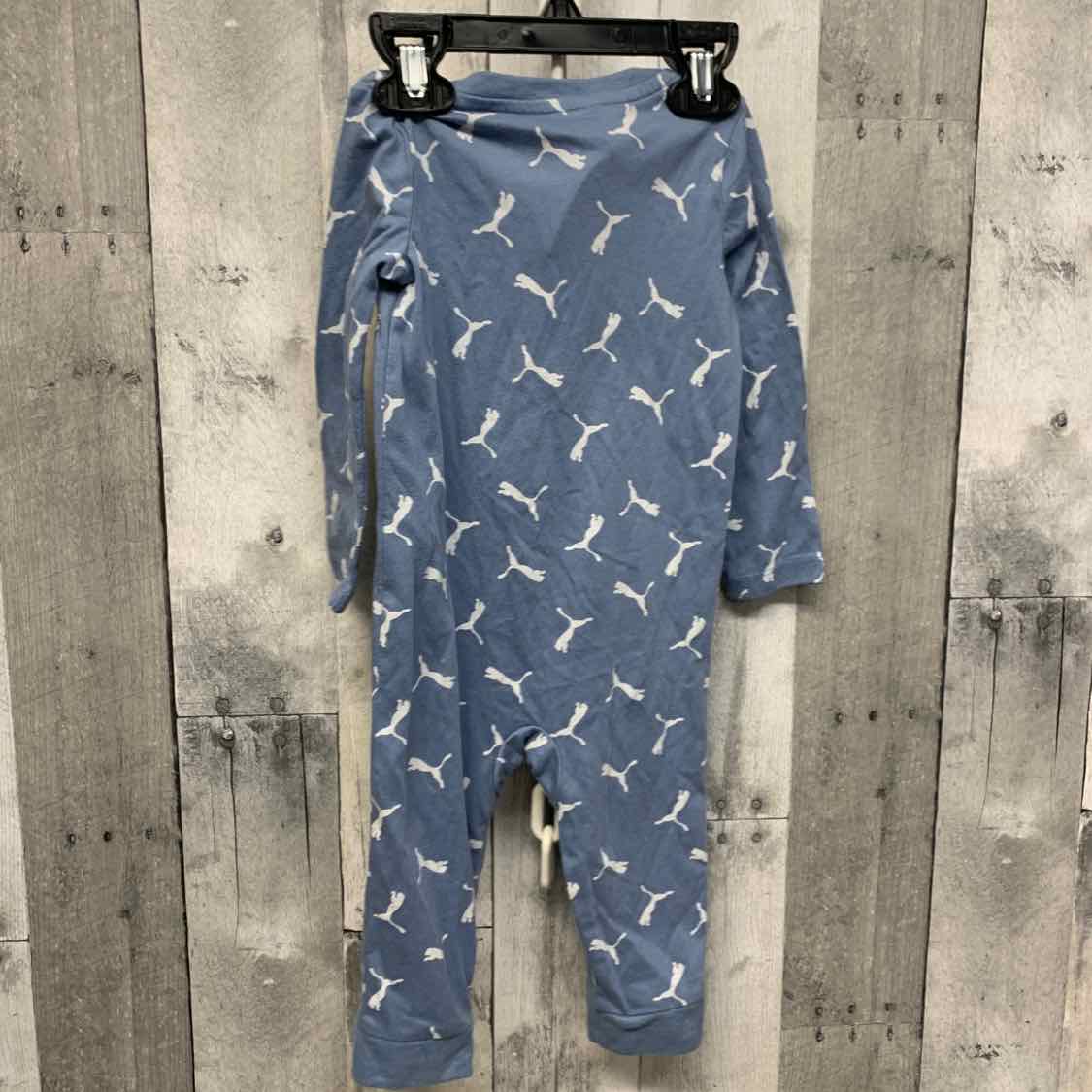 Size 12 Months Blue Print Puma Romper