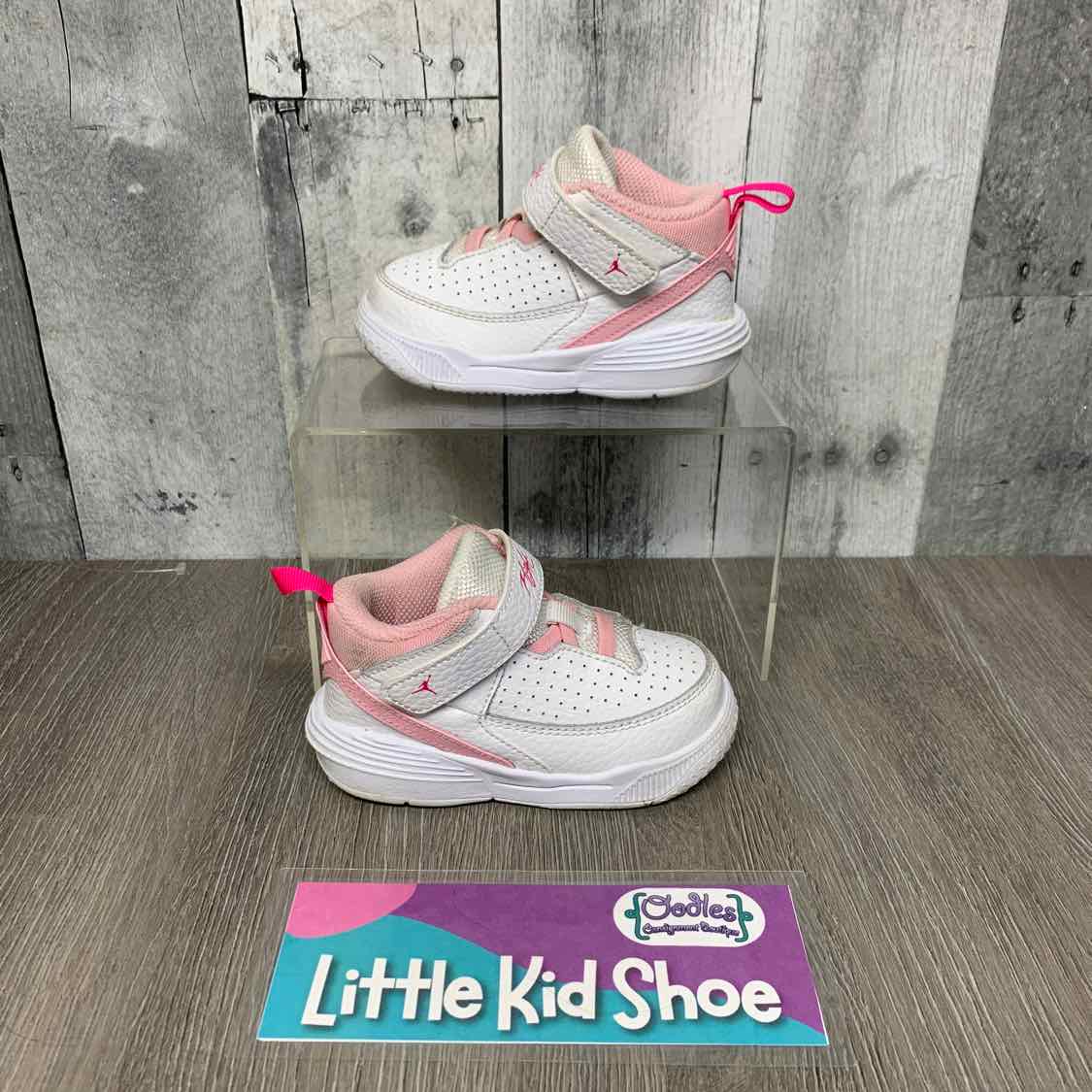 Size 6 White/Pink Sport Brand Sneakers