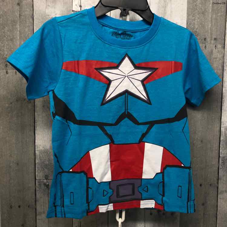 Size 7 Blue Graphic Marvel T Shirt