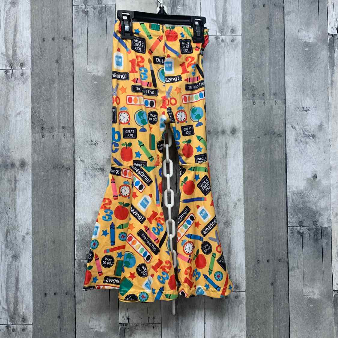 Size 3/4 Yellow Print B Brand Pants