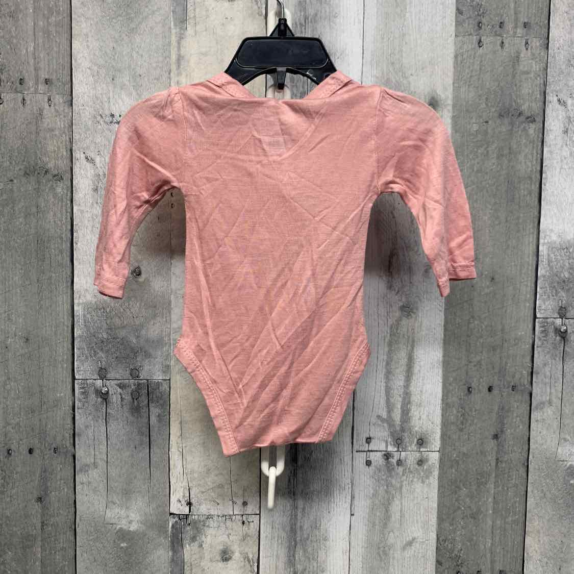 Size 0-3 Months Pink Bamboo Bodysuit