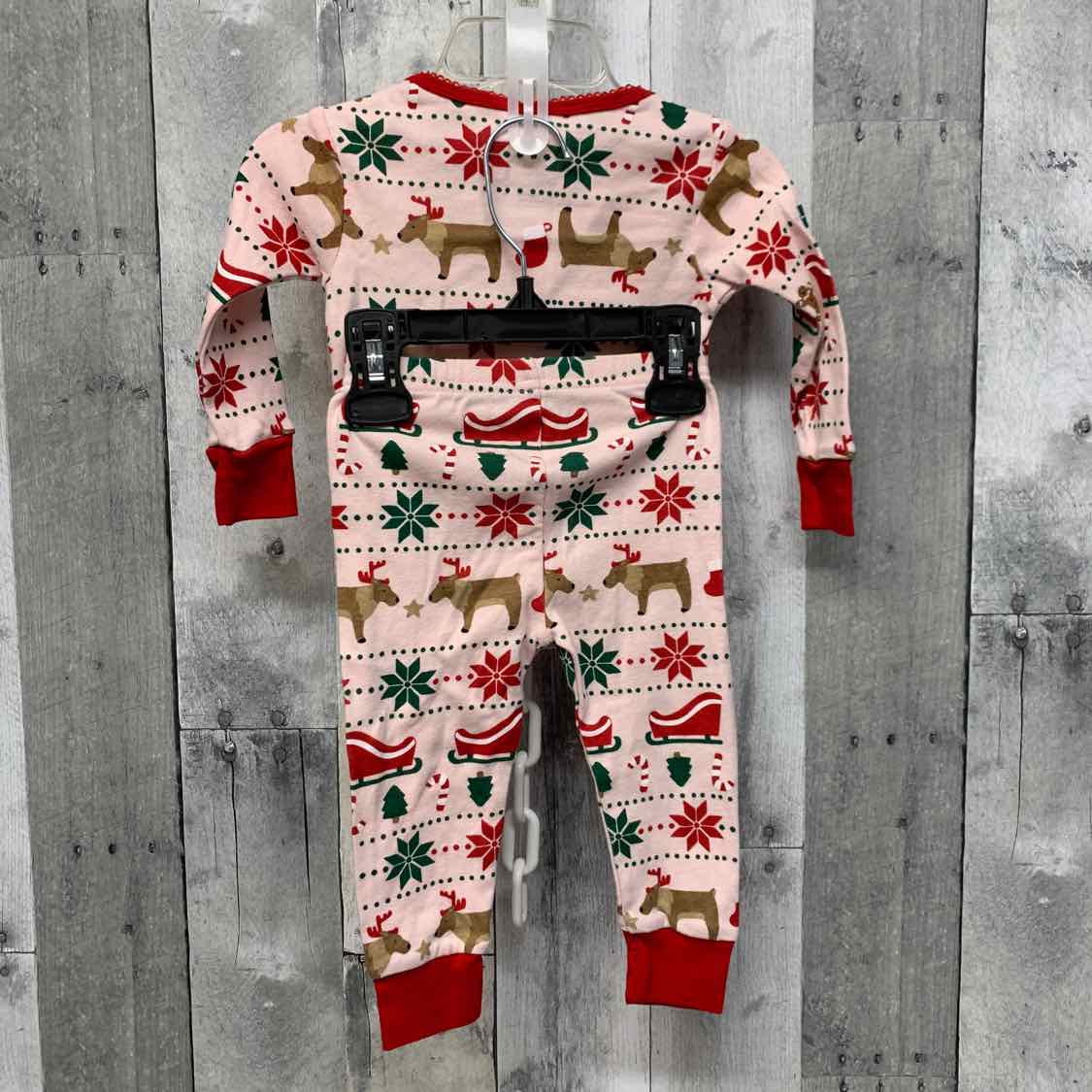 Size 12 Months Pink Print Carter's 2pc PJs